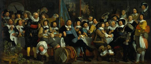 Banquet à la Guilde des Arbalétriers à la célébration du traité de Münster (traité de Westphalie) par Bartholomeus van der Helst