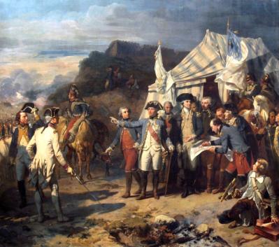 La bataille de Yorktown par Auguste Couder - Galerie des batailles - Château de Versailles