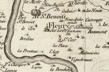 Pour localiser l'abbaye de Fleury à St Benoît sur Loire, cliquez sur la carte