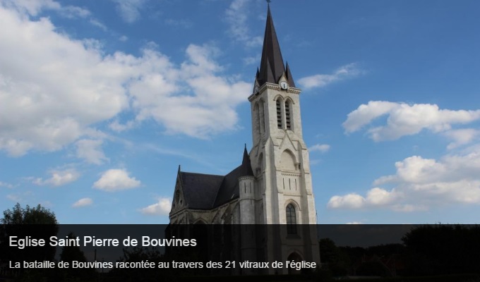 Cliquez sur l'image pour accéder à la fiche sortie de l'église Saint Pierre de Bouvines