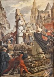 Jeanne d'Arc sur le bûcher par Jules-Eugène Lenepveu