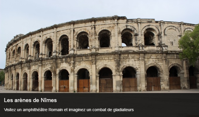 Cliquez sur l'image pour accéder à la fiche sortie des arènes de Nîmes