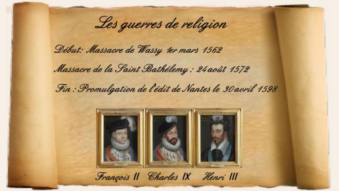 Les guerres de religion