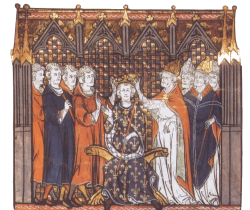 Sacre d'Hugues Capet par Adalbéron, archevêque de Reims, en 987