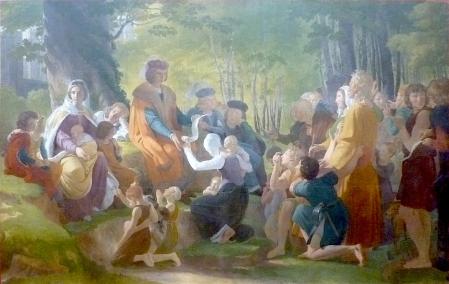 Saint Louis rendant la justice sous le chêne de Vincennes - Pierre-Narcisse Guérin
