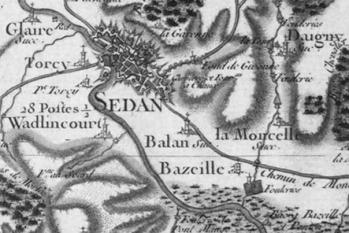 Pour localiser le château fort de Sedan, cliquez sur la carte