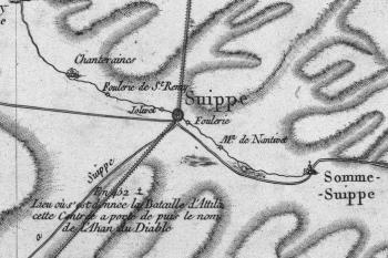 Pour localiser le centre d'interprétation de Marne 14-18 de Suippes, cliquez sur la carte