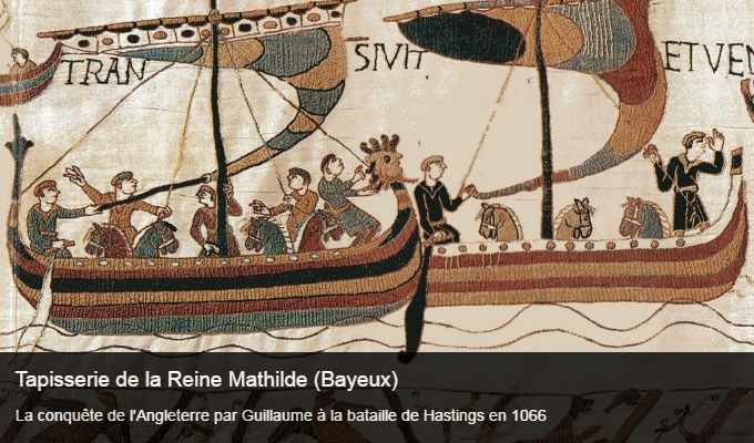 Cliquez sur l'image pour accéder à la fiche sortie de la tapisserie de la Reine Mathilde