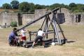 Trébuchet - XII au XVI ème siècle - portée 220 mètres - 1 à 2 tirs par heure