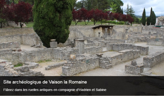 Cliquez sur l'image pour accéder à la fiche sortie du site archéologique de Vaison la Romaine